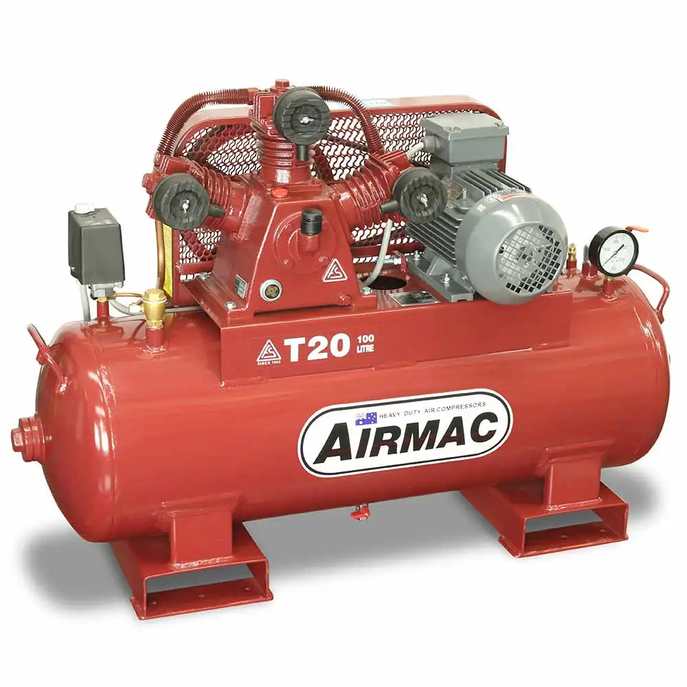 AIRMAC 415V 3hp 100l 310 L/Min Air Compressor AM T20 415V