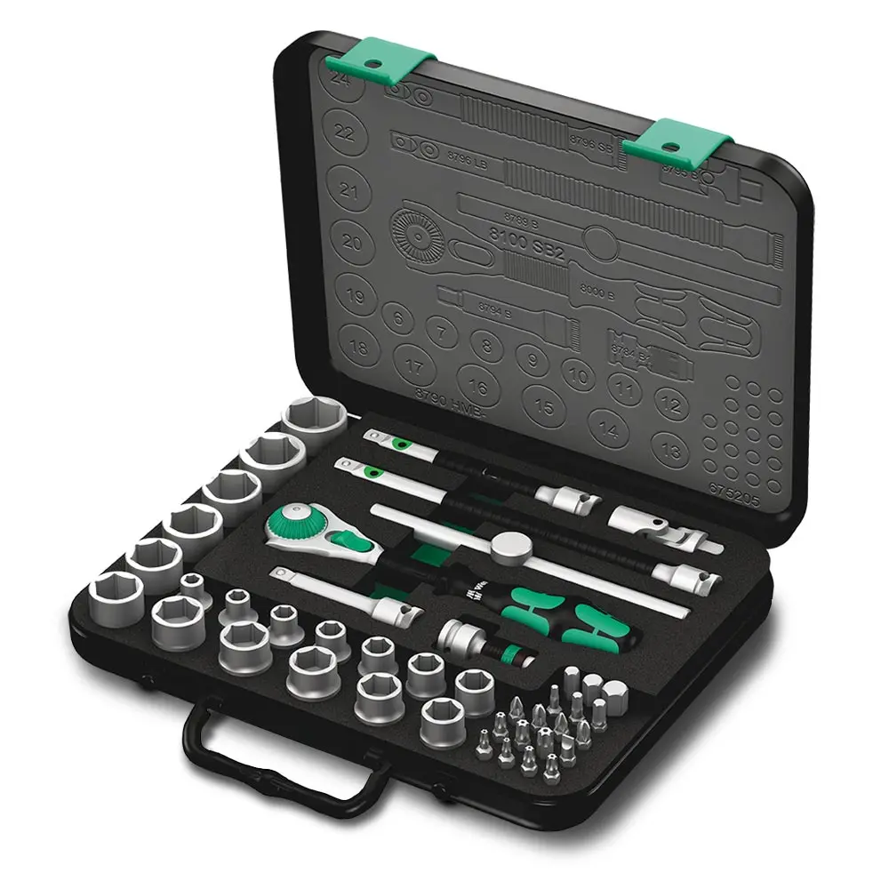 WERA 8100 SB 2 Zyklop Speed Ratchet Set 3/8" Drive Metric - 43 Piece WER003594