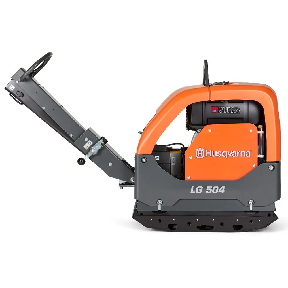 HUSQVARNA 700mm LG 504 Diesel Forward & Reversable Plate Compactor with 75mm Plate Kit Fitted 967855505