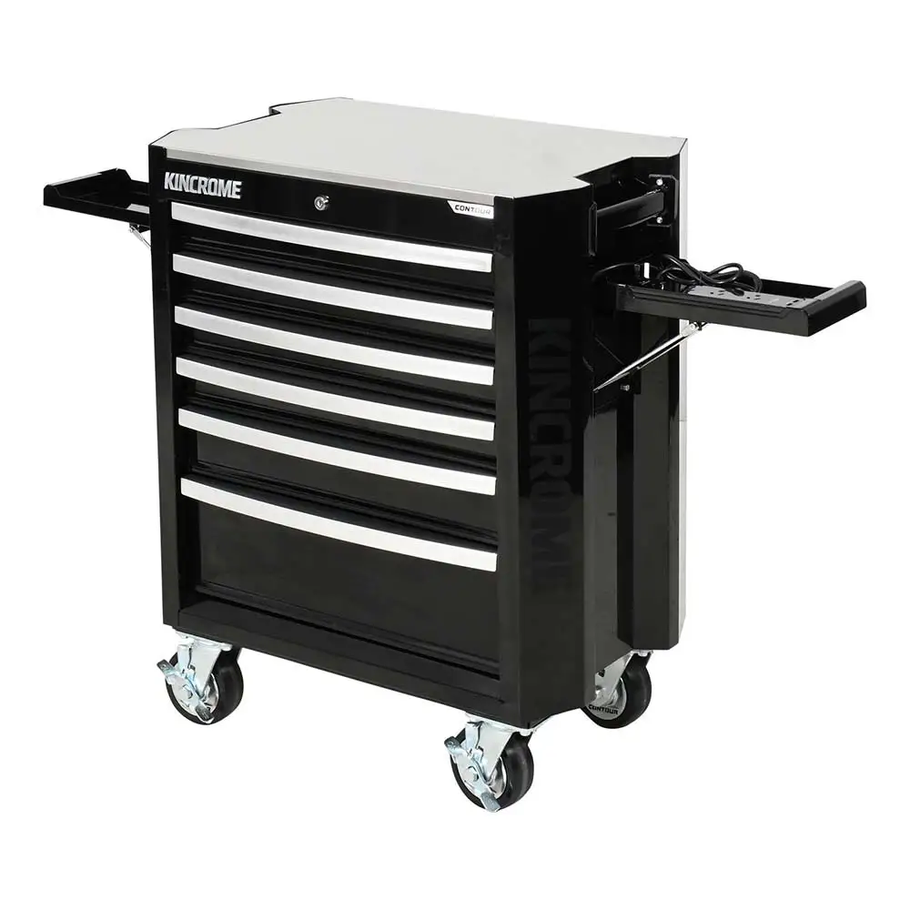 KINCROME 29" 6 Drawer Contour Tool Trolley Black K72926B