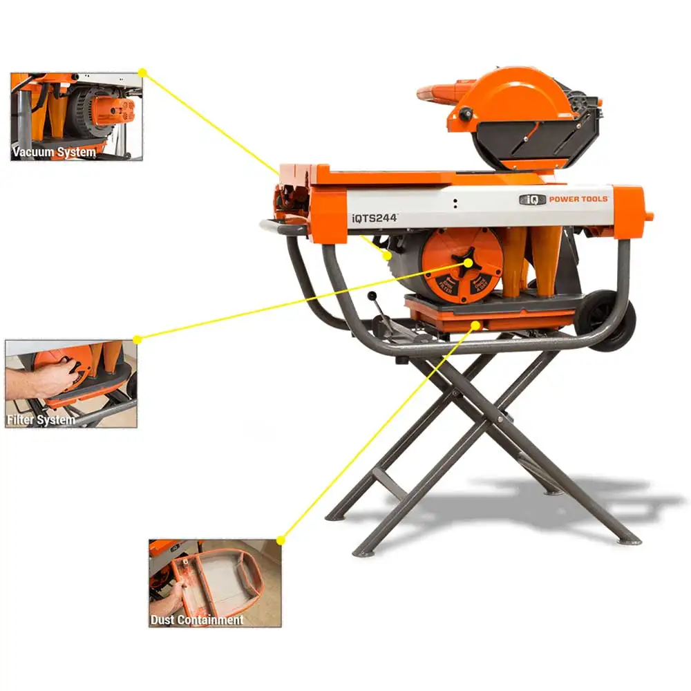 IQ POWER TOOLS 254MM iQTS244 Dry Cut Tile Saw iQ-TS244-Kit