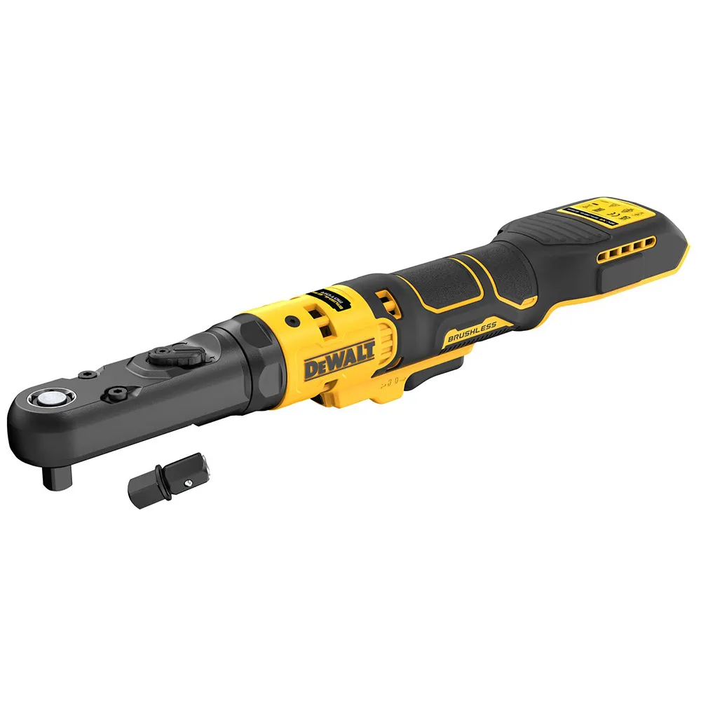 DEWALT 18V XR Brushless 3/8inch & 1/2inch Sealed Head Ratchet Wrench Skin DCF510N-XJ