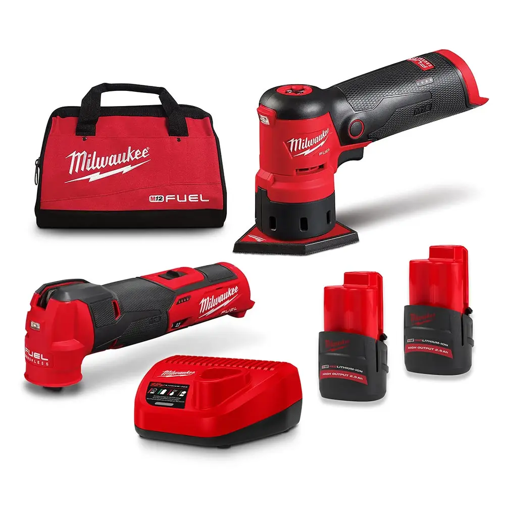 MILWAUKEE 12V FUEL 2 Piece 2 x 2.5Ah Combo Kit Power Pack M12FPP2BW252B