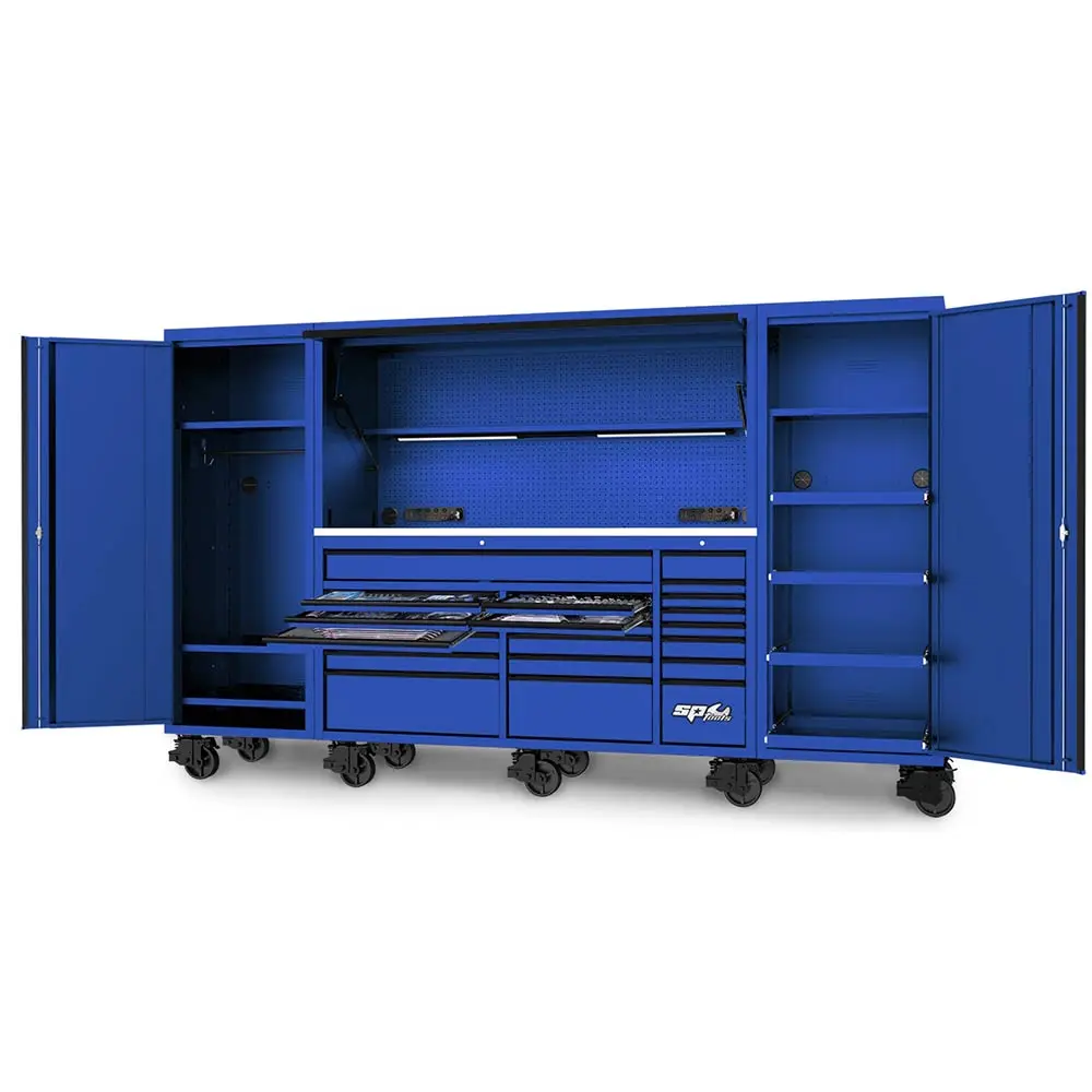SP TOOLS 21 Drawer USA Series Tool Kit Blue - 704 Piece SP50845BL