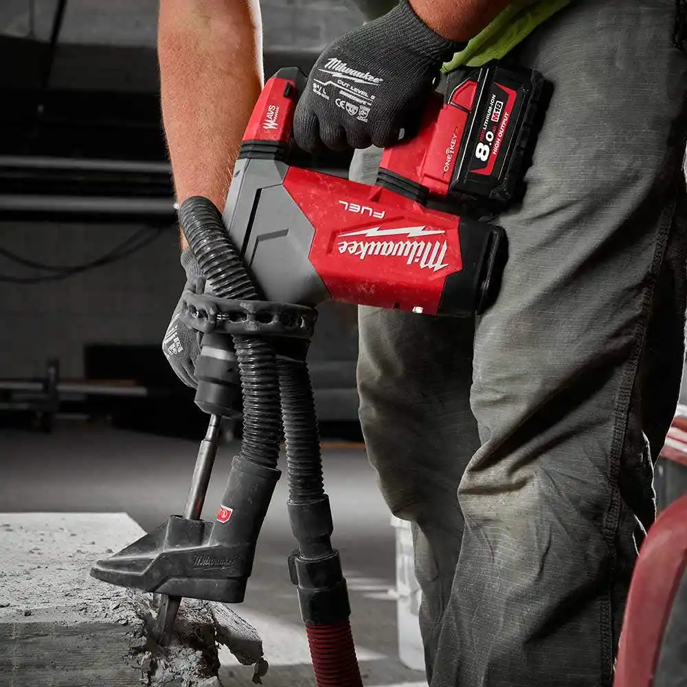 MILWAUKEE 18V FUEL 2 x 8.0Ah SDS Plus Rotary Hammer W/ One-Key Kit M18FHP-802C
