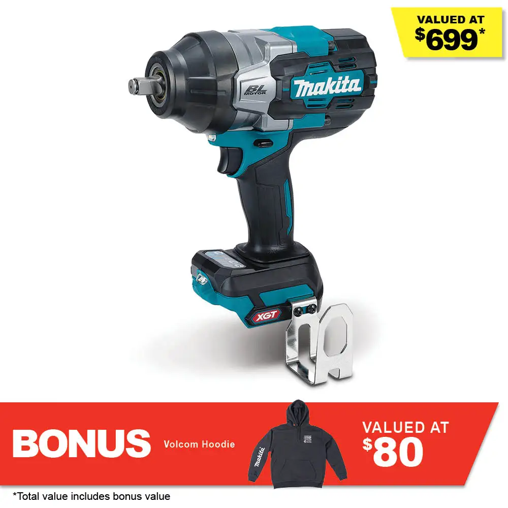 MAKITA 40V Max Brushless High Torque 1/2inch Impact Wrench Skin TW002GZ