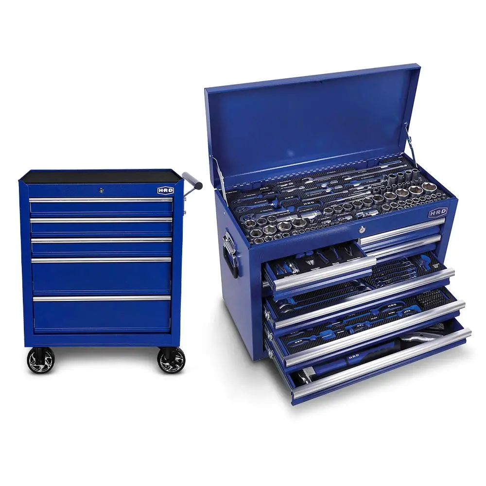 HRD 26" 12 Drawer Tool Trolley & Chest Combo 198 Piece TTKIT955