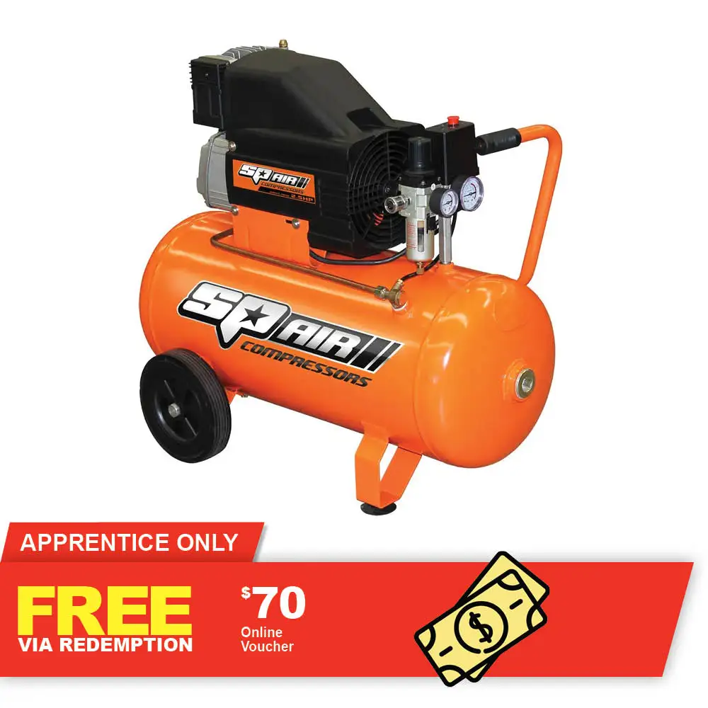SP AIR 2.5HP 50L Direct Drive Air Compressor SP1250X