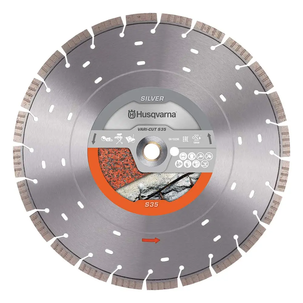 HUSQVARNA 300mm Vari-S35 Segmented Diamond Blade For Multi-Purpose Cutting 534972010