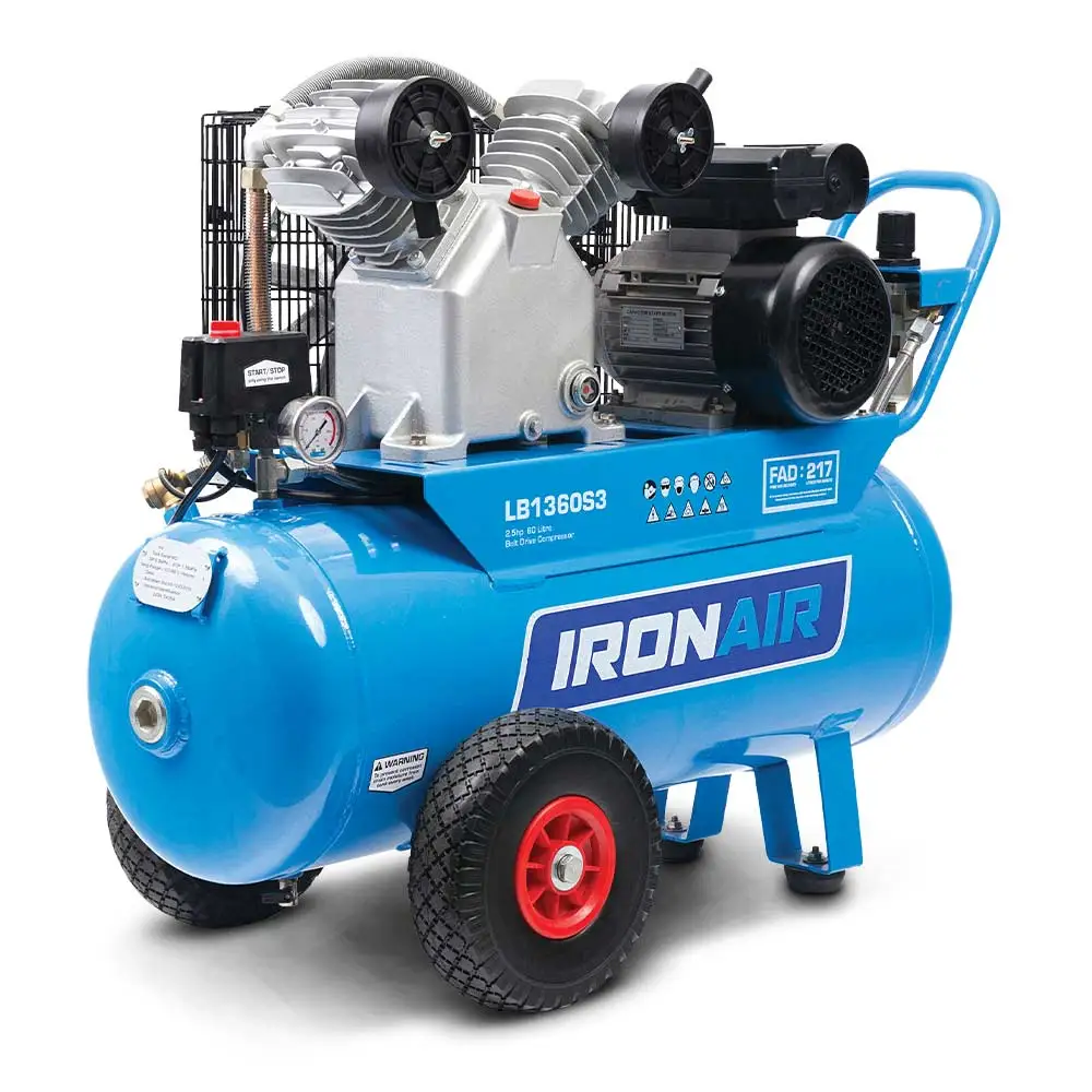 IRONAIR 60L 2.5HP Belt Compressor LB1360S3