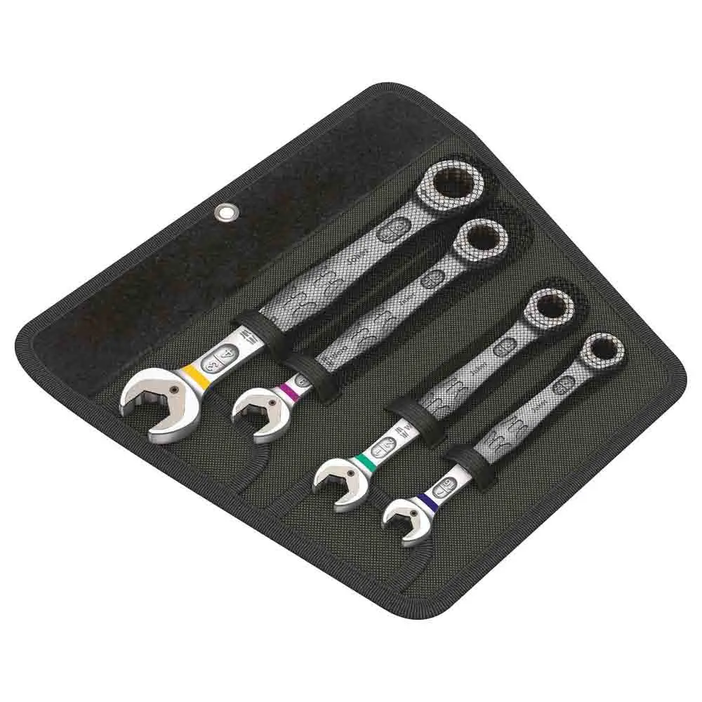 WERA 6000 Joker 4 Imperial Set 1 Set of Ratcheting Combination Wrenches Imperial - 4 Piece WER073295