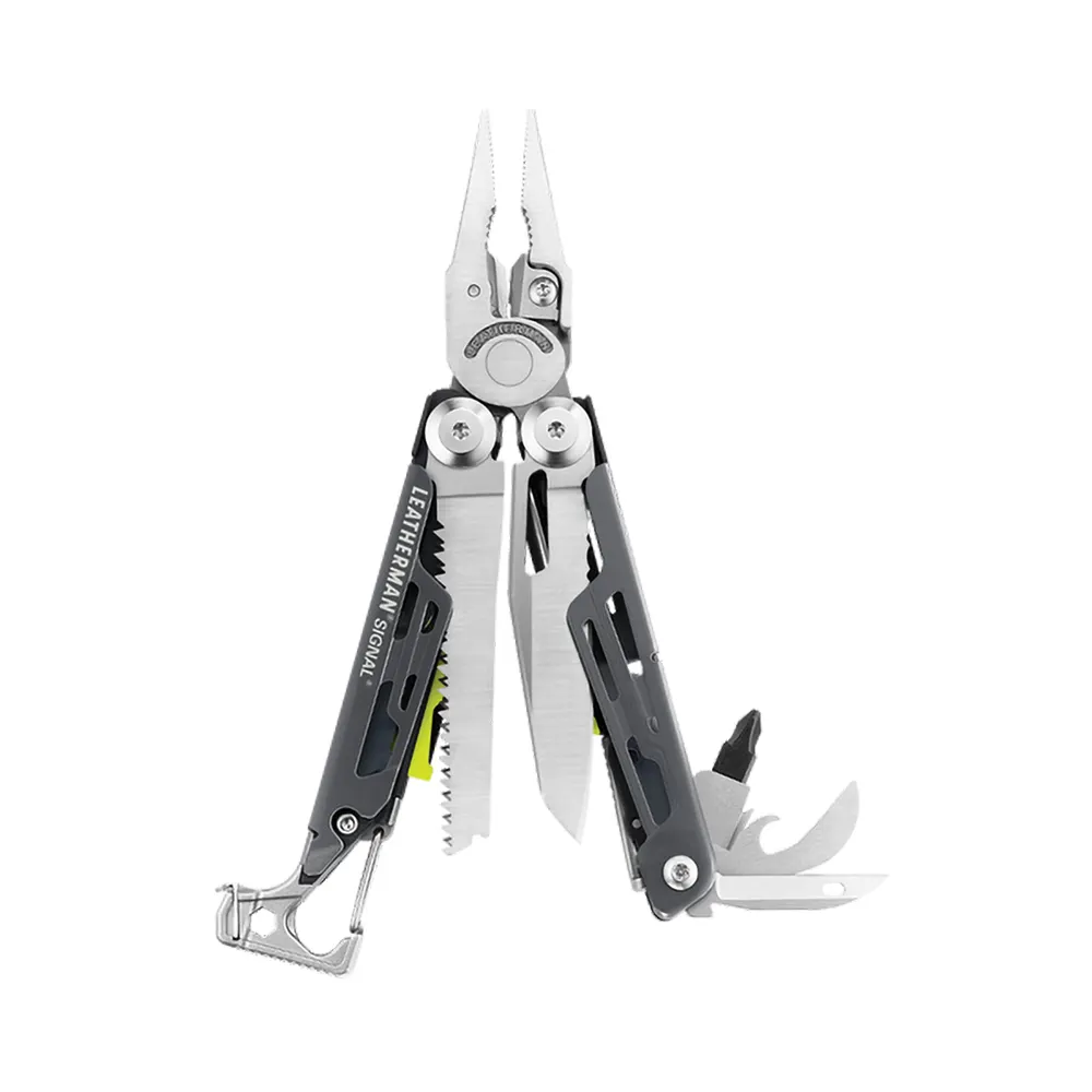 LEATHERMAN SIGNAL 19 in 1 w. Button Sheath Multitool Plier Grey