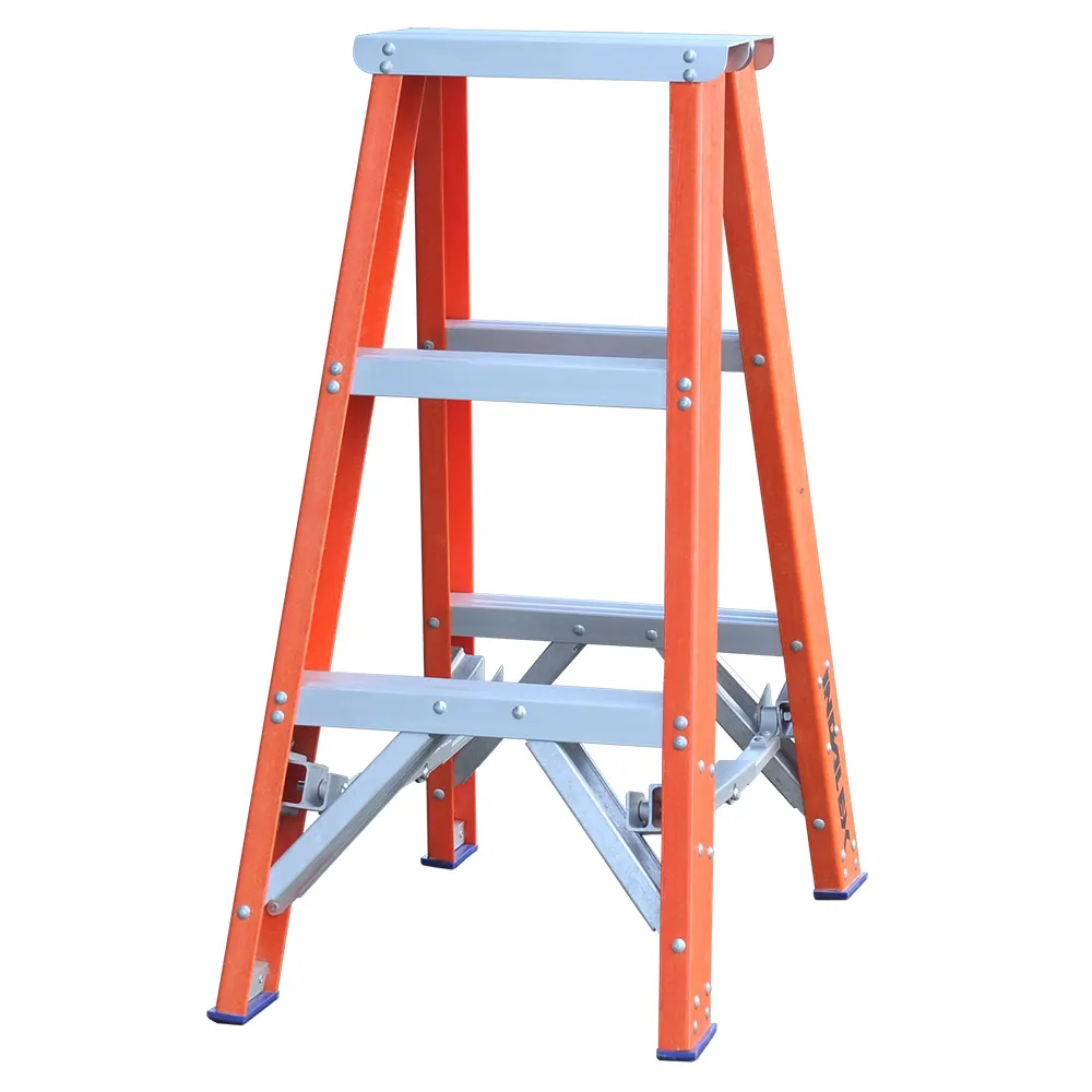 INDALEX 180kg Pro 0.9m Double Sided Fibreglass Step Ladder PROSF3D