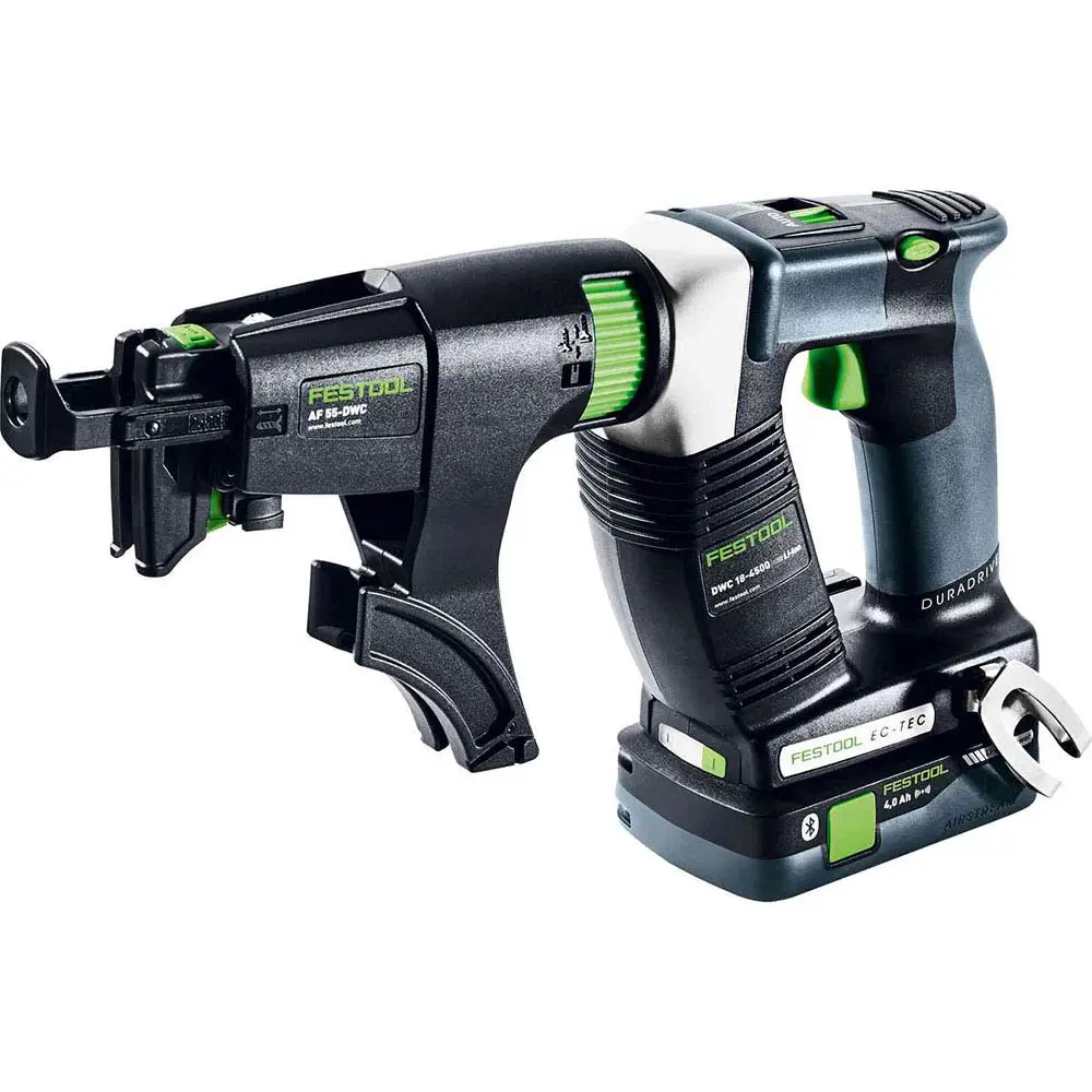 FESTOOL DWC 18V Cordless Collated Screwgun 4.0Ah HighPower Bluetooth Set in Systainer 578287
