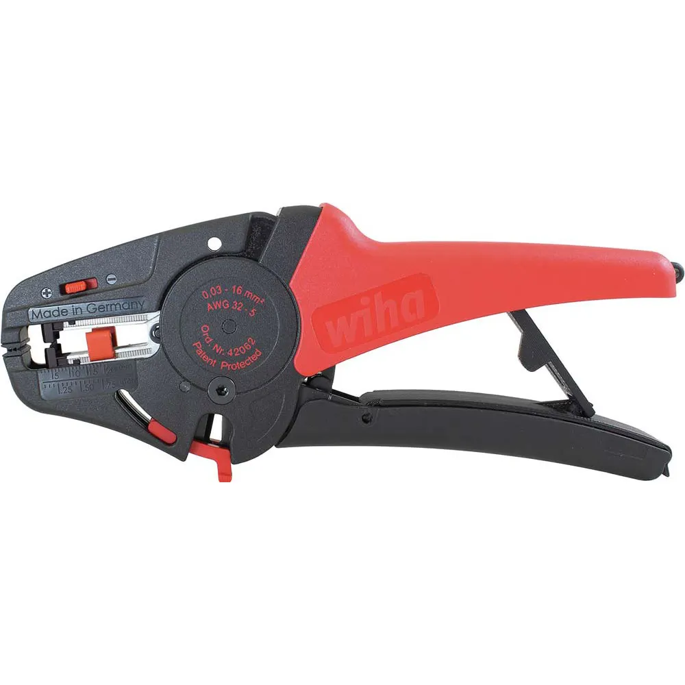 WIHA 200mm Automatic Wire Stripper Plier Plastic Handle 42062