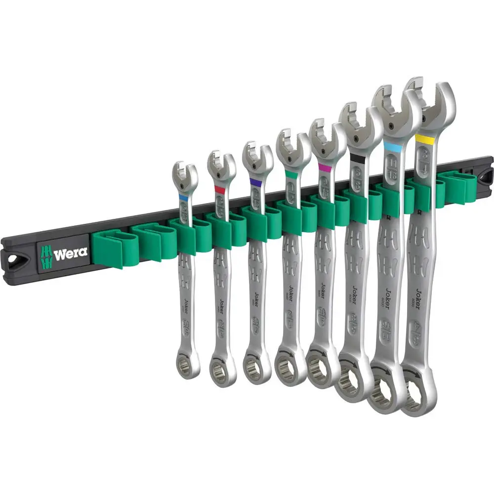 WERA Impact Ratchet With Rail Spanner Set - 8 Piece WER020016