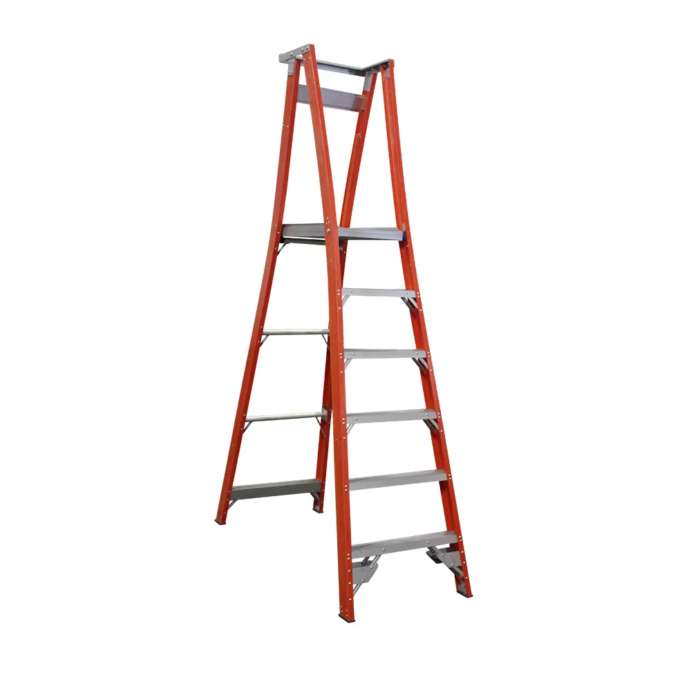 INDALEX 180kg Pro 6 Step Fibreglass Platform Ladder PROPF9/6