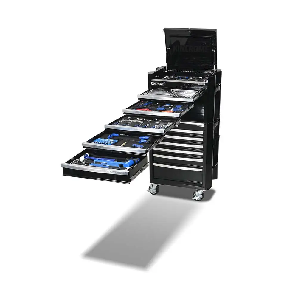 KINCROME 29" 11 Drawer Contour Workshop Tool Kit Black - 278 Piece K1950B