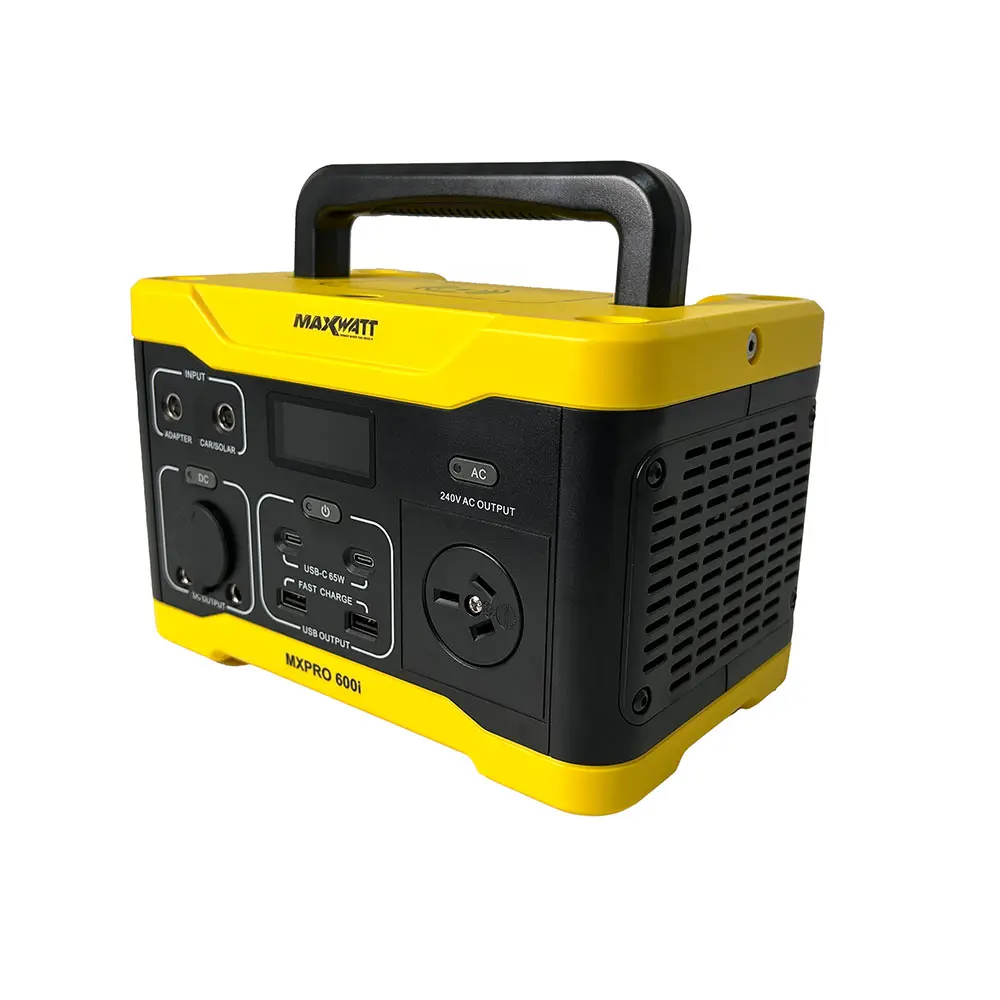 MAXWATT 300W Rated/600W Peak Power Pro Series Portable Power Station & Carry Bag MXPRO600I