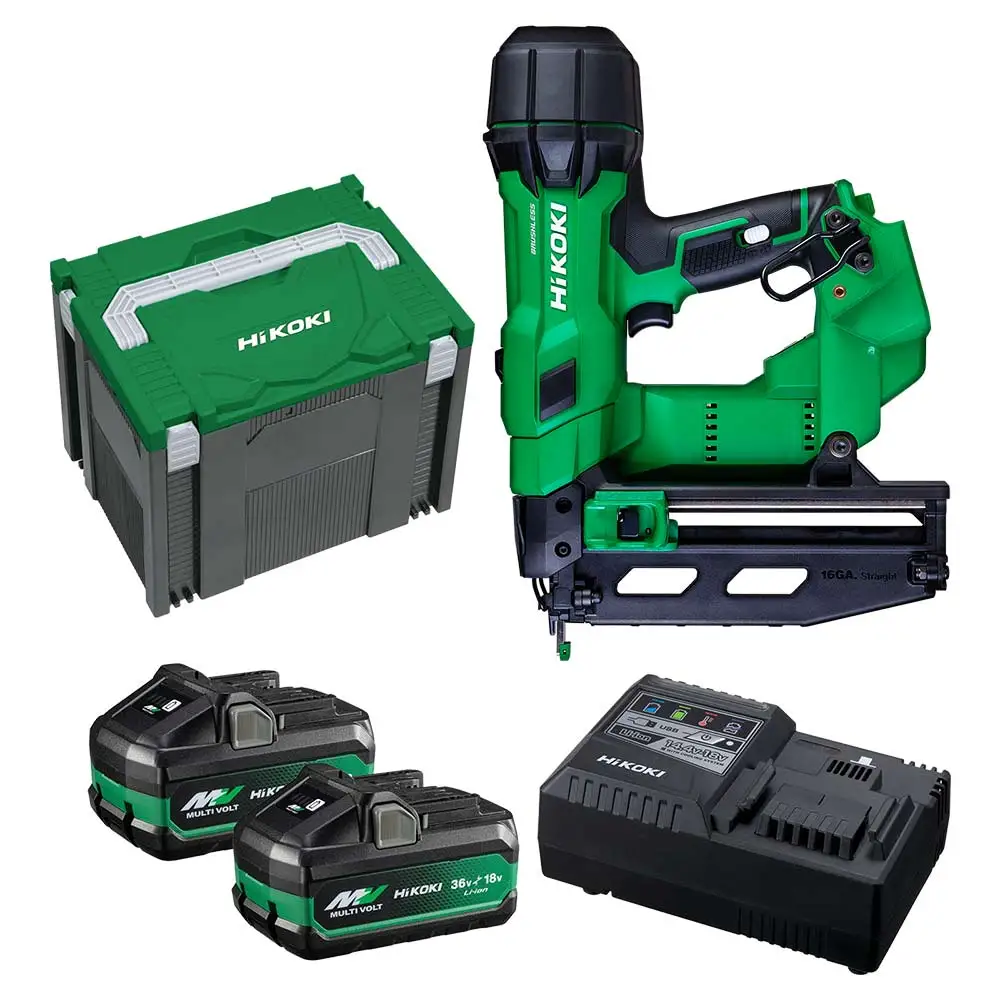 HIKOKI 18V 2 X 2.5/5.0ah 16GA 65mm Finisher Nailer Kit NT1865DSA(HXZ)