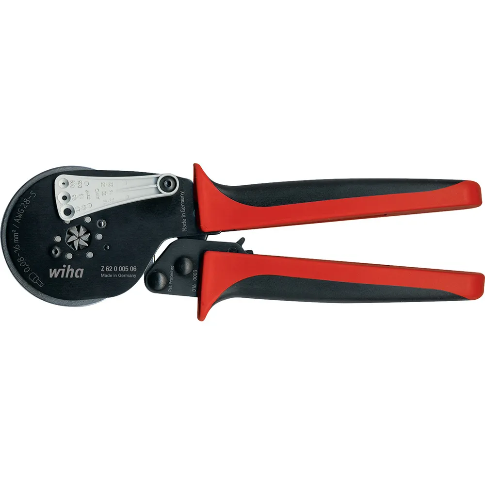 WIHA 210mm 0.08-16mm2 Self Adjusting Bootlace Crimping Tool 41246