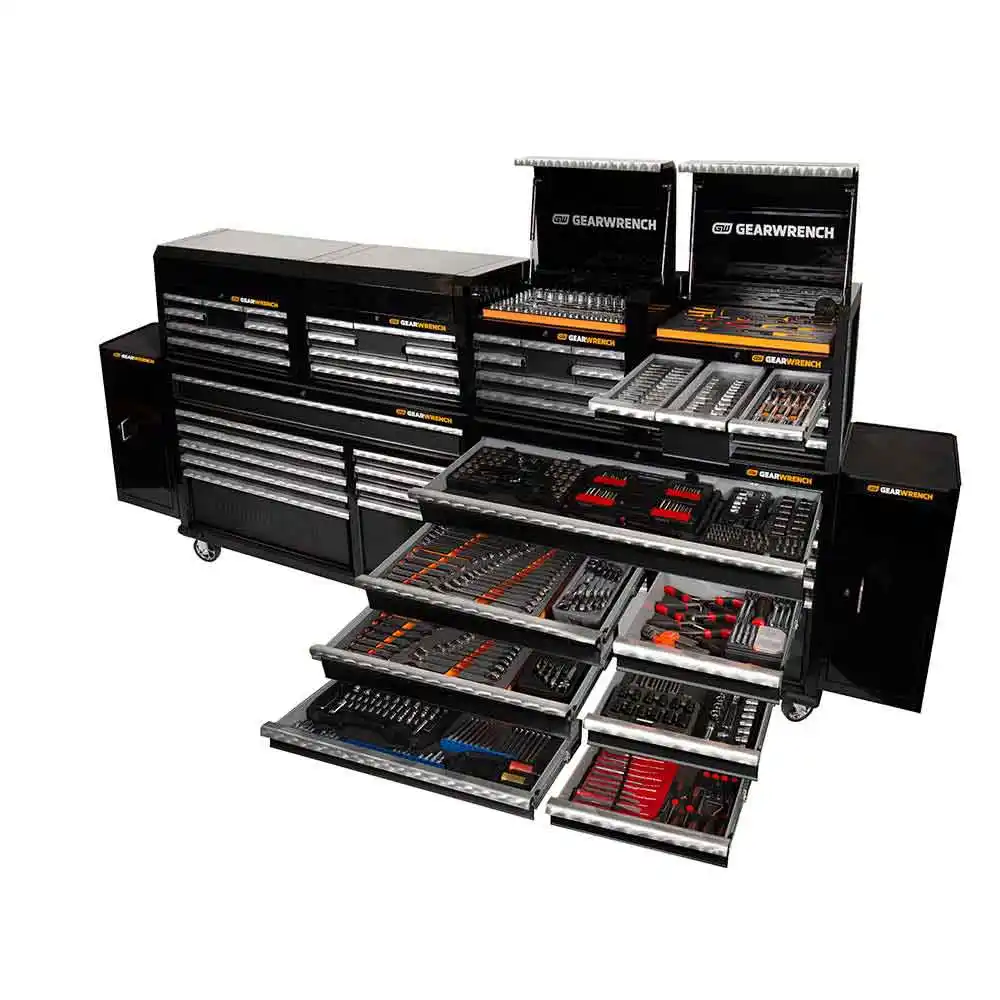 GEARWRENCH 988 Piece Tool Kit 2 x Chest 4 x Side Cabinet 2 x Trolley 77666