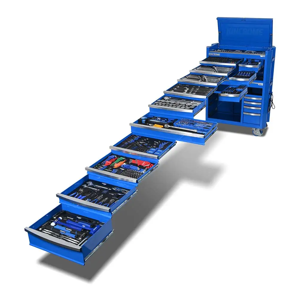 KINCROME 42" 17 Drawer Contour Workshop Tool Kit - 826 Piece K1962