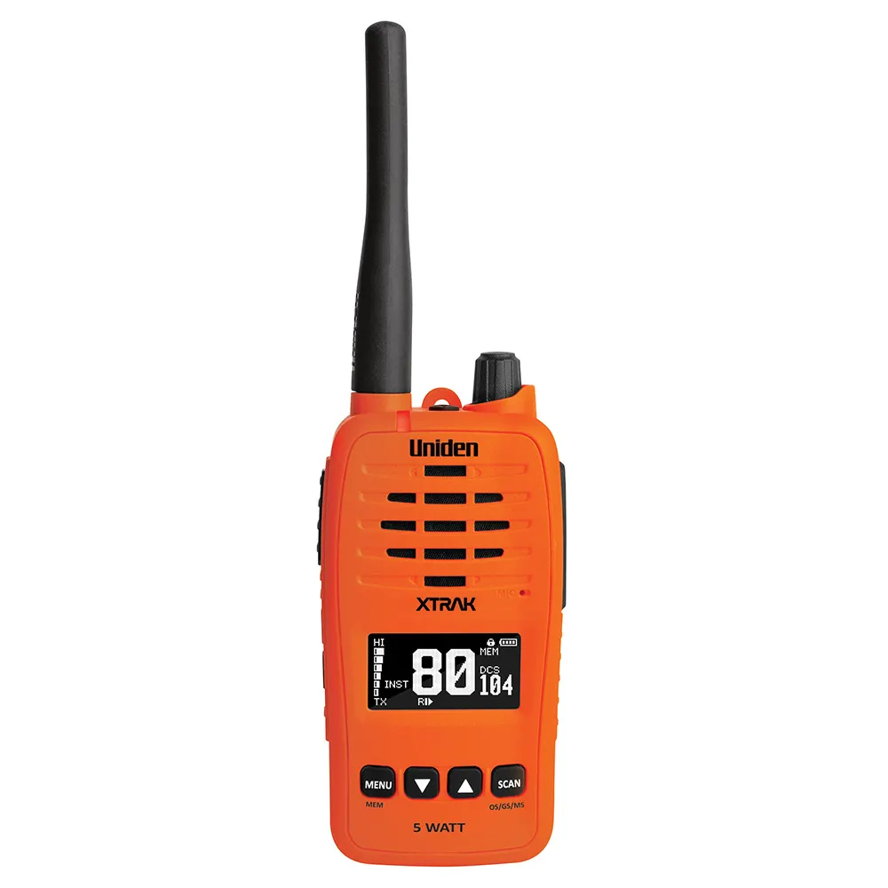 UNIDEN 5 Watt UHF Orange OLED Display Handheld Radio XTRAK50-O