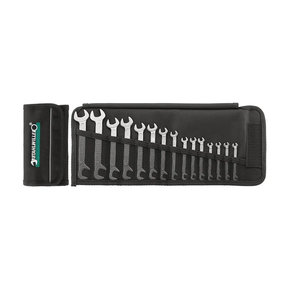 STAHLWILLE Metric Double Open-End Spanner Set - 15 Piece 96400651