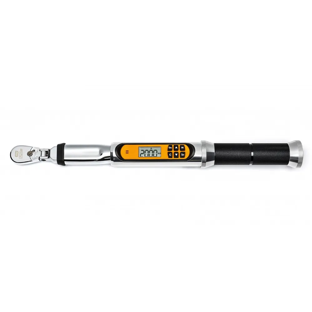 GEARWRENCH 1/4inch Drive Flex-Head Electronic Torque Wrench w. Angle 2 -20 Ft-lb 85194