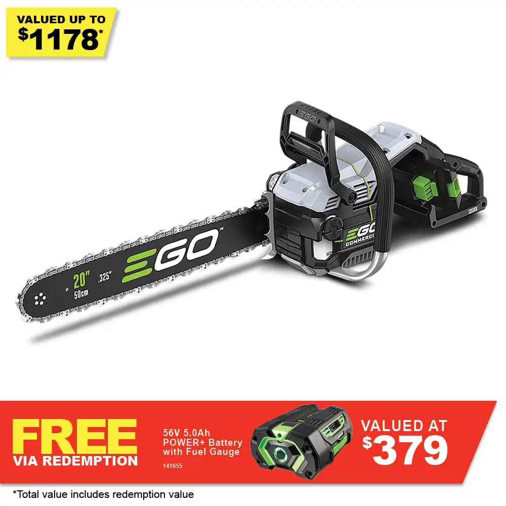 EGO 56V POWER+ 500mm Commercial Chainsaw Skin CSX5000