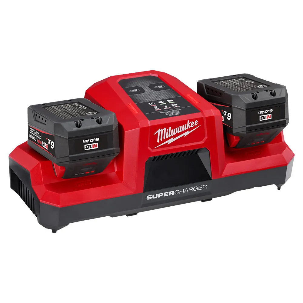 MILWAUKEE 18V REDLITHIUM FORGE 6.0Ah Super Charger Starter Pack M18FSPD602B