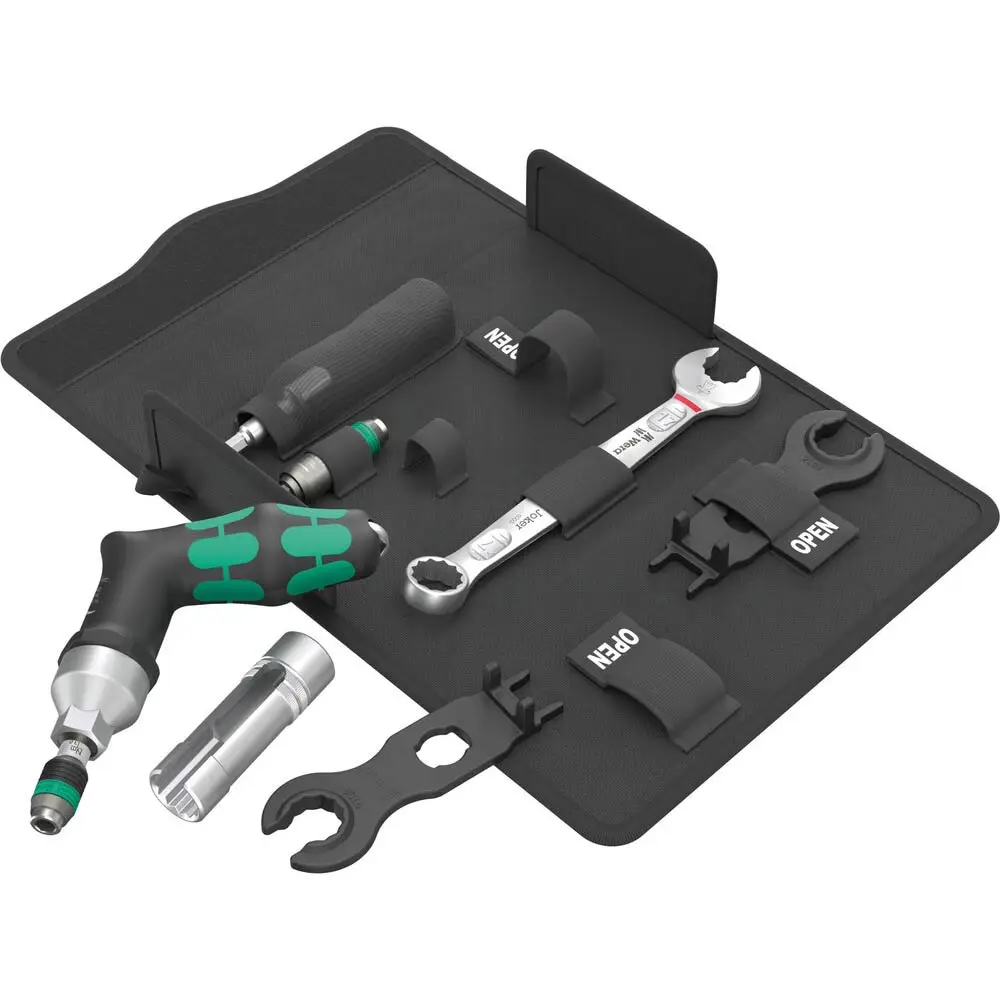 WERA 7 Piece Torque Tool Set For Installing Solar Panels With MC4 Connectors WER136043