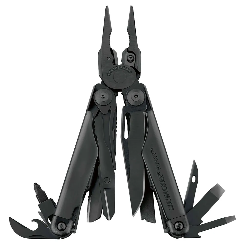 LEATHERMAN Surge Heavy Duty Black Oxide Multi-Tool 420HC S/S Blades x2 with MOLLE Black Sheath YL831333