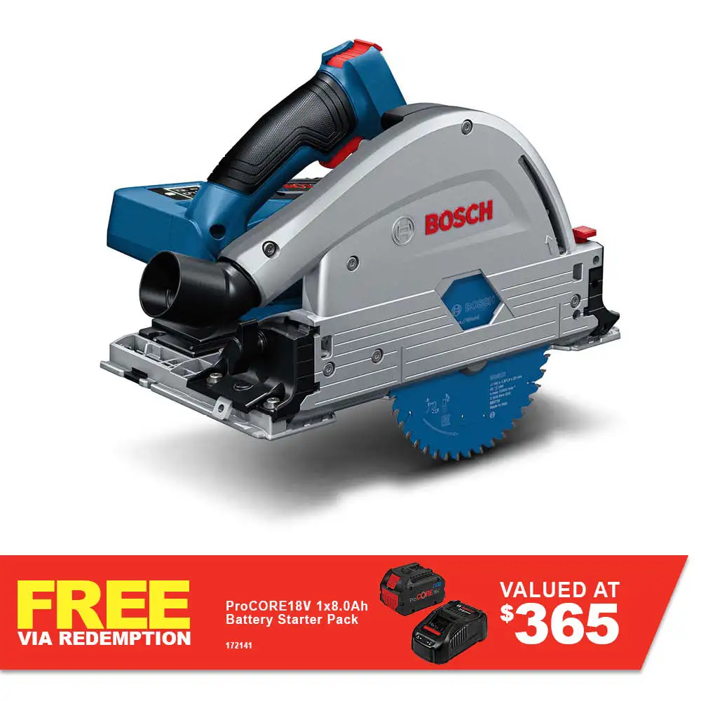 BOSCH 18V BITURBO Brushless Plunge Saw Skin - GKT 18V-52 GC 06016B4040