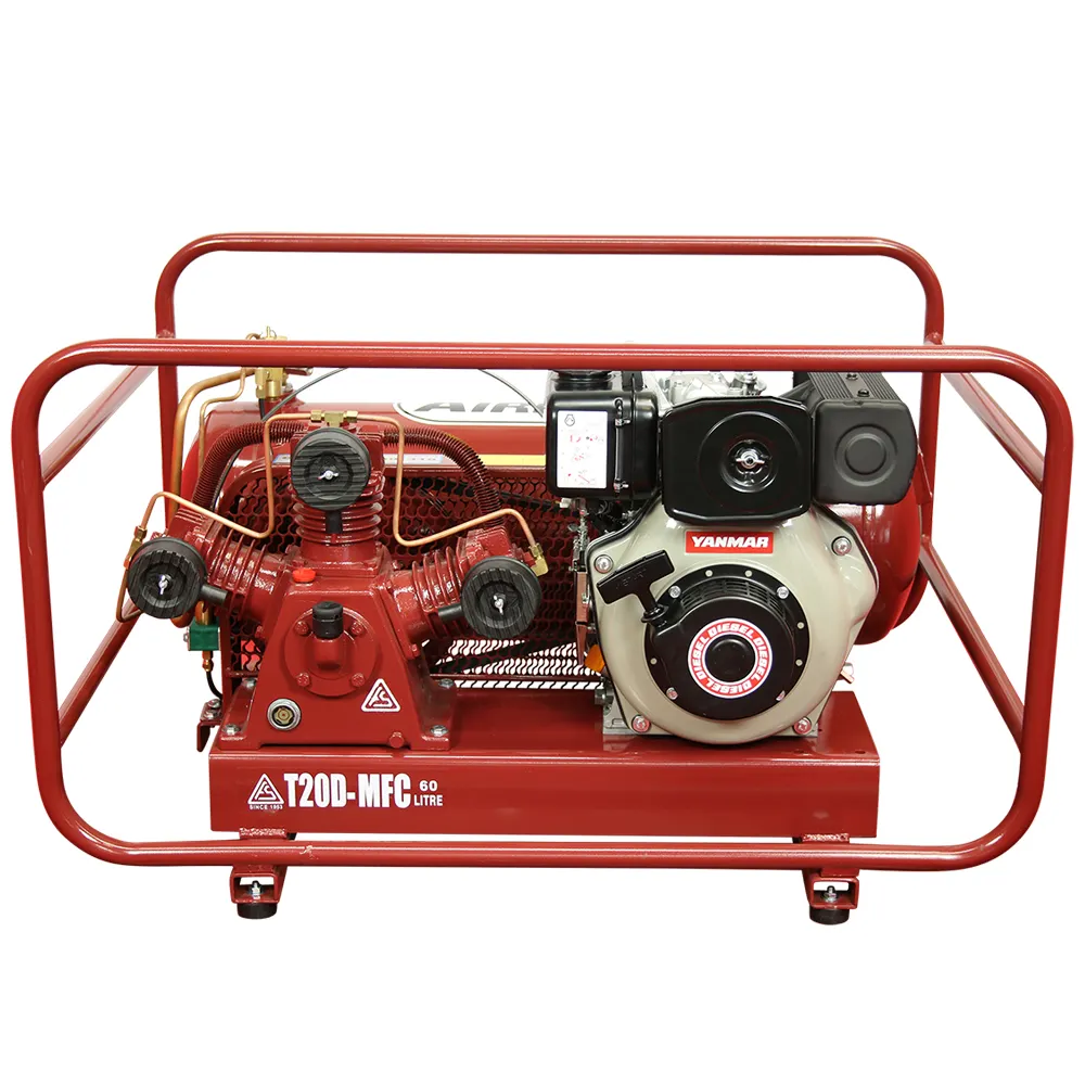 AIRMAC 4.7hp 60l 320l/Min Yanmar Diesel Multi Function Air Compressor AM T20D MFC