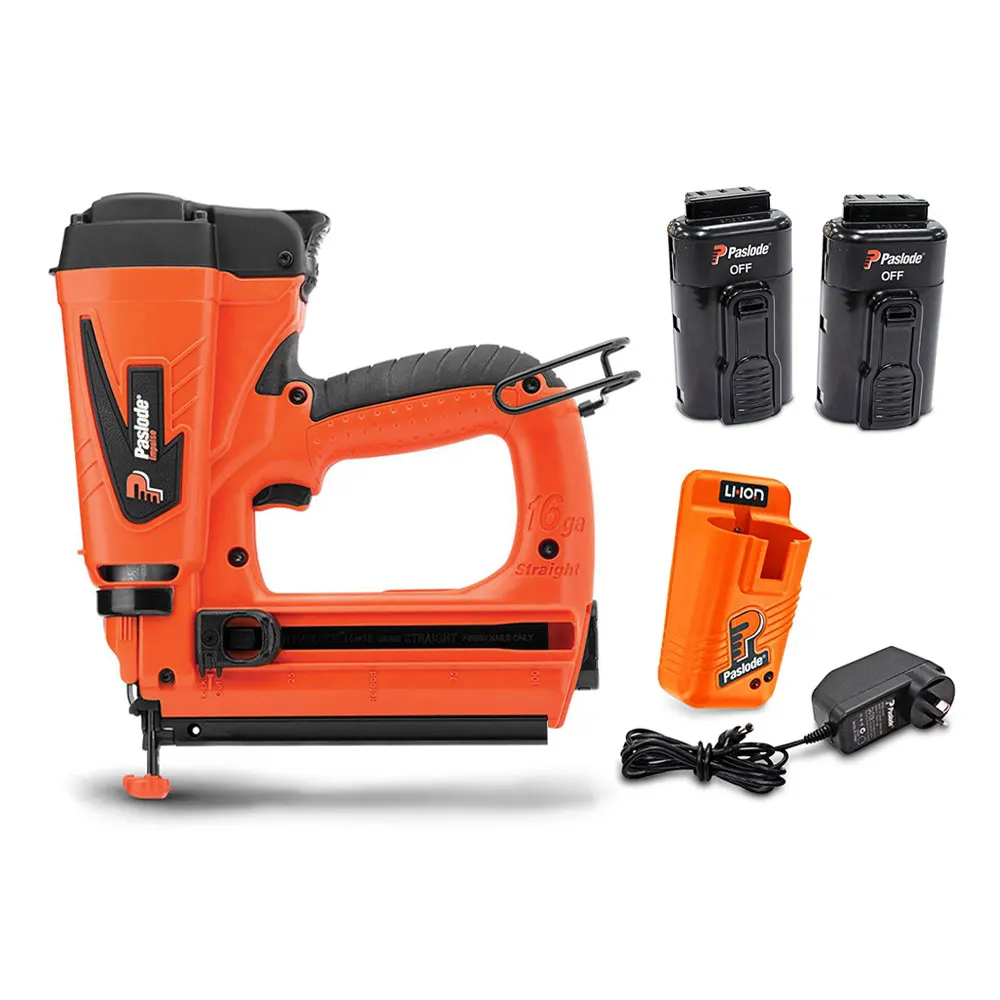 PASLODE 2 x 7.4V 15-65mm Gas Bradder Nailer Kit B20710