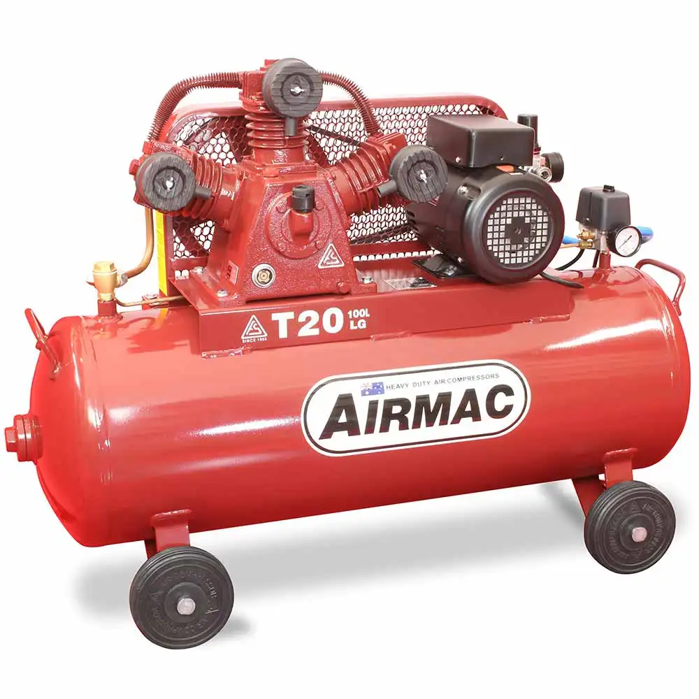 AIRMAC 240V 3.2hp 100l 280 L/Min Air Compressor AM T20LG 240V