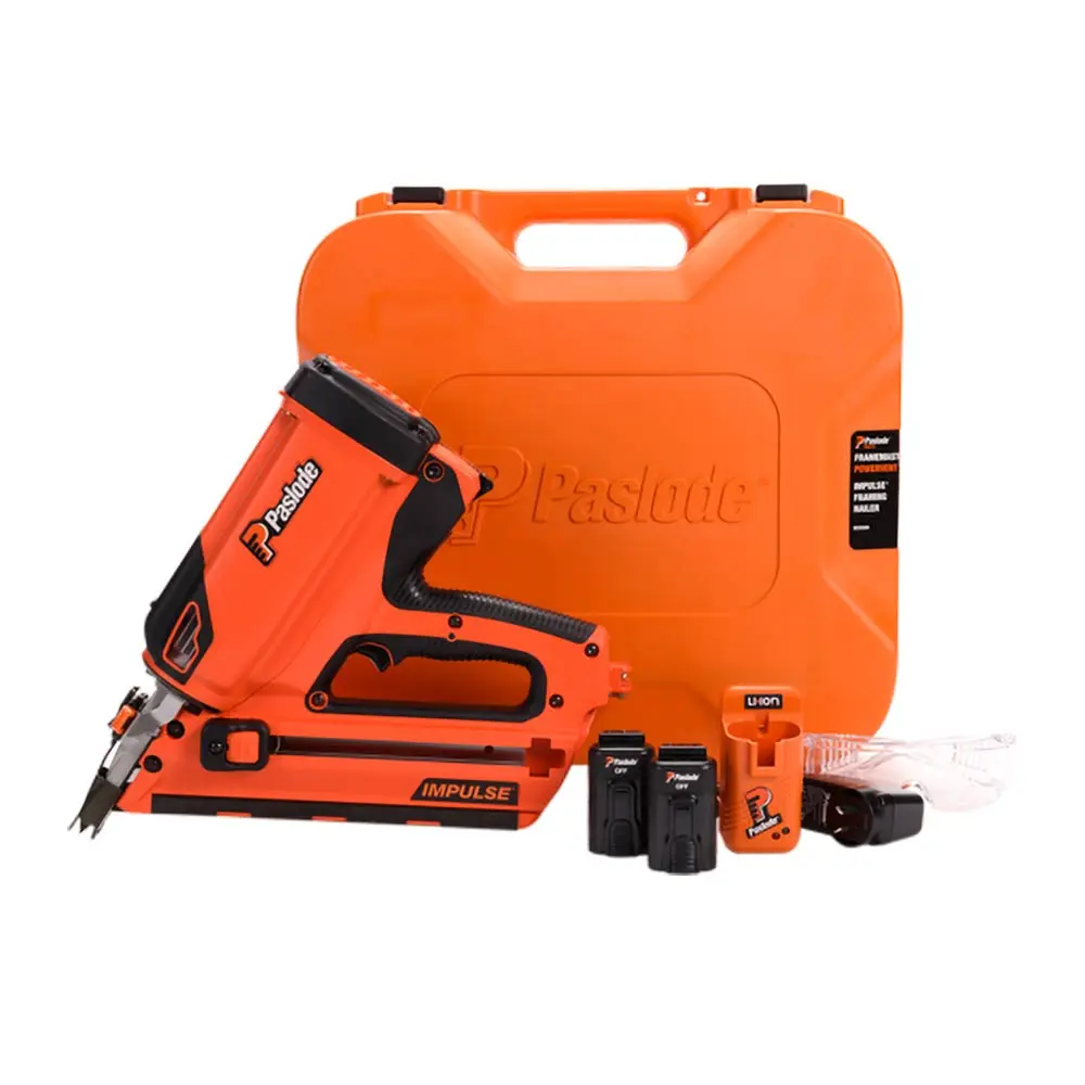 PASLODE 2 x 2.2Ah 50-90mm FrameMaster PowerVent Gas Framing Nailer Kit B20580