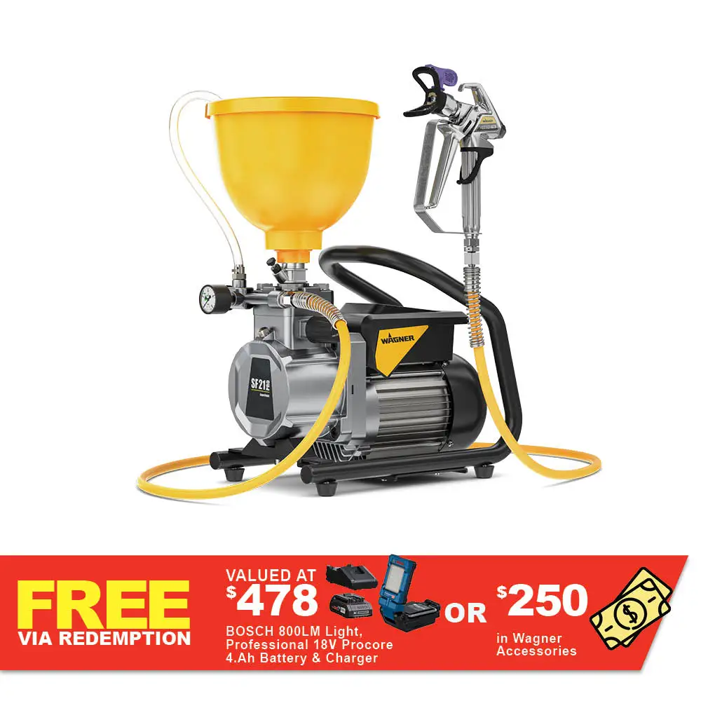 WAGNER Superfinish 21 Pro with 3.7L Hopper 2437316H