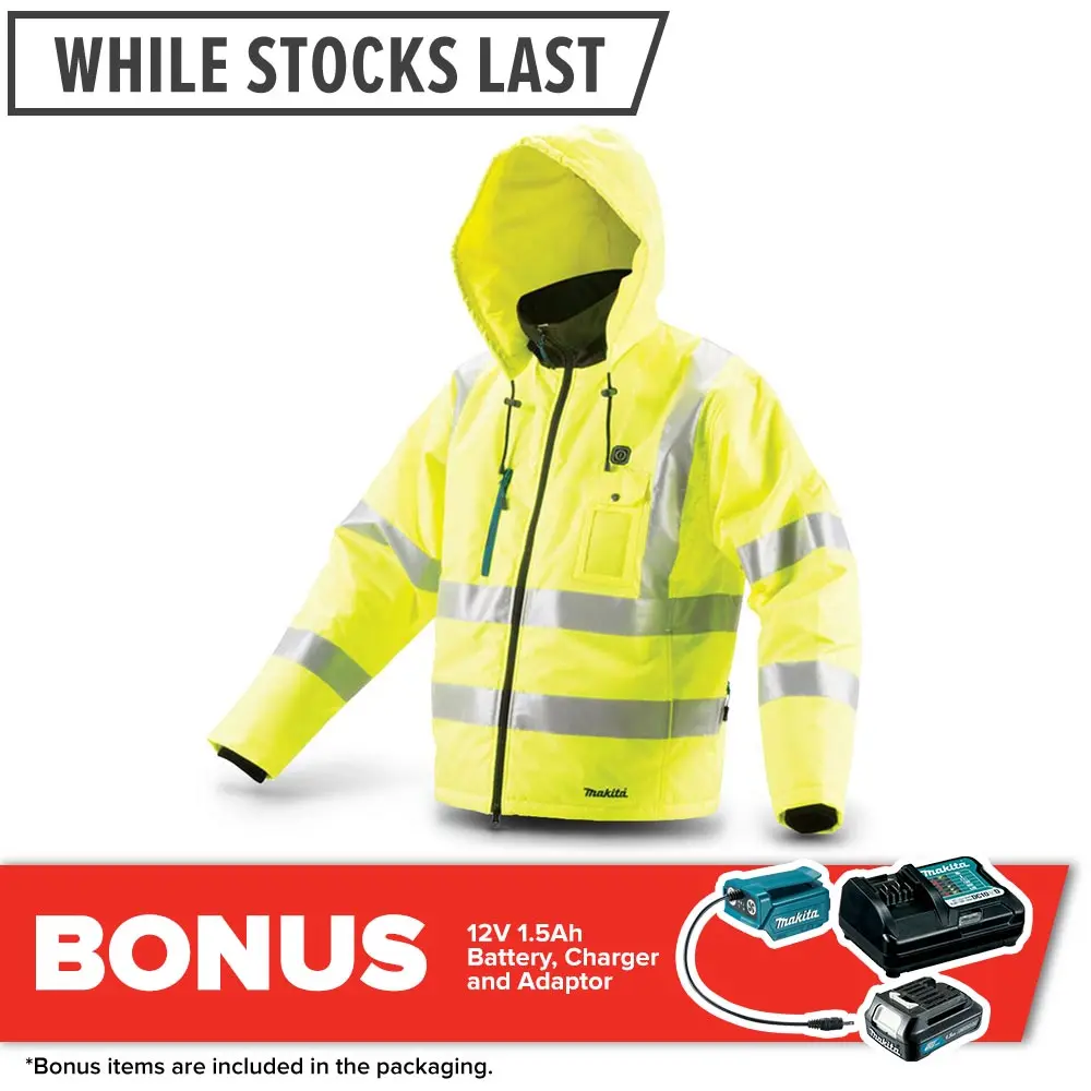 MAKITA 12V High Visibility Heated Jacket CJ106DZ