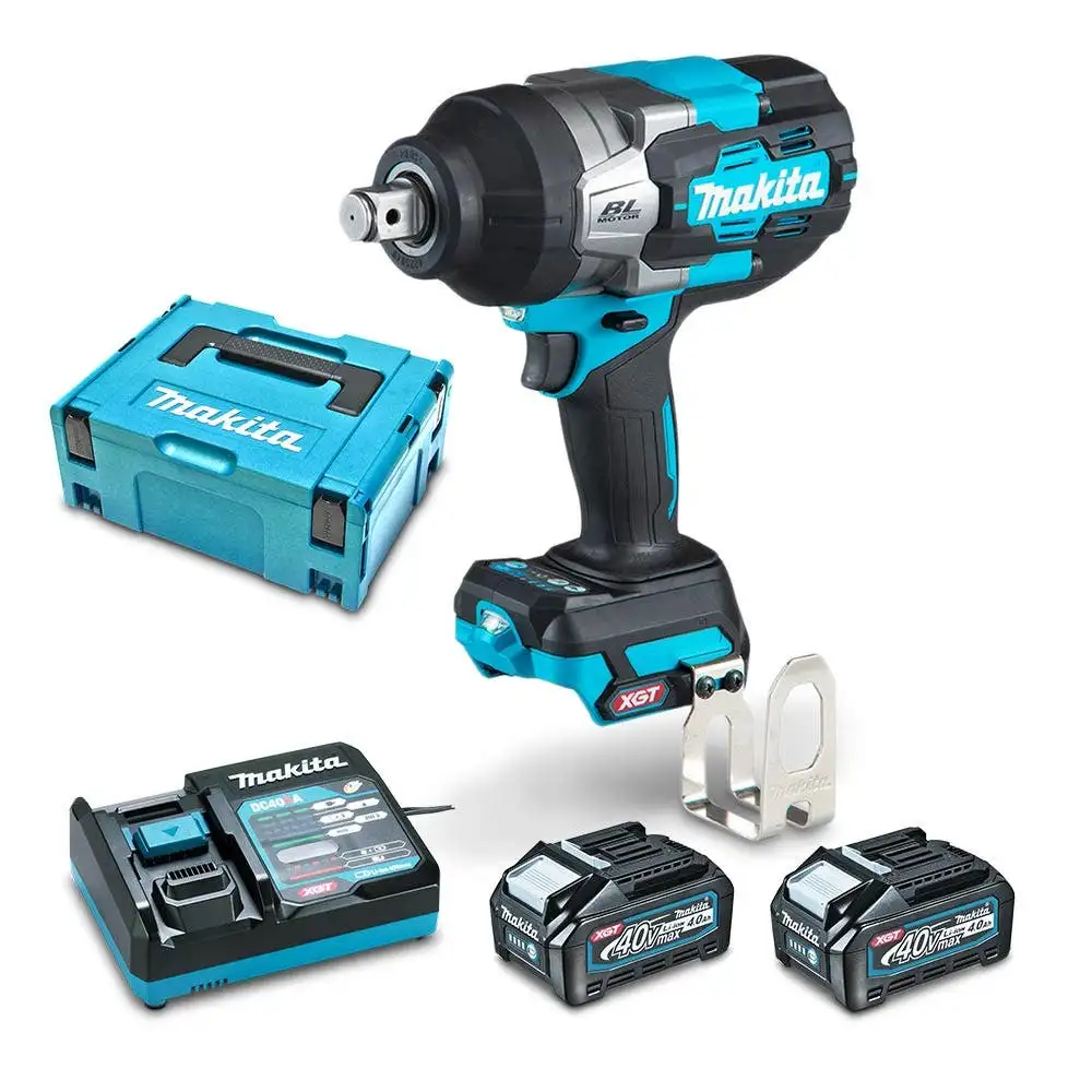 MAKITA 40V Max XGT Brushless 2 x 4.0Ah " Impact Wrench Kit TW001GM201