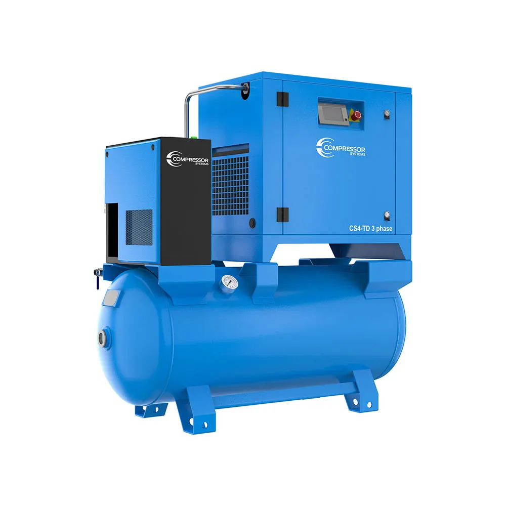 COMPRESSOR SYSTEMS Westair 368L/M 5.5HP 320L 3Phase Super Quiet Rotary Screw Compressor CS4-TD
