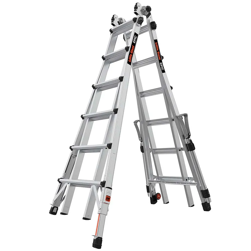 LITTLE GIANT 6-11 Step M26 Epic Ratchet & Rails Multi Purpose Ladder 16826-818