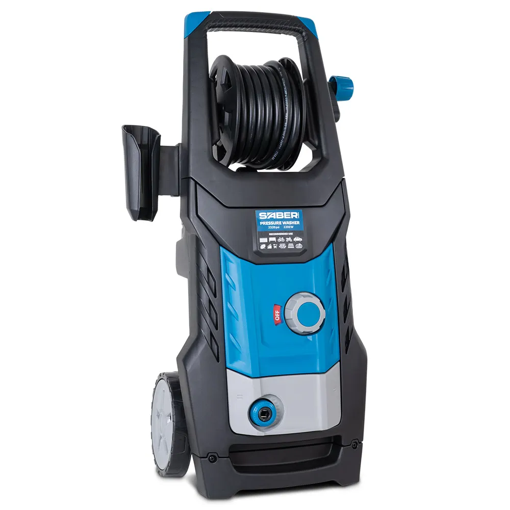 SABER 2320psi Electric Pressure Washer with Hose Reel and Brush Kit SABPWE2200