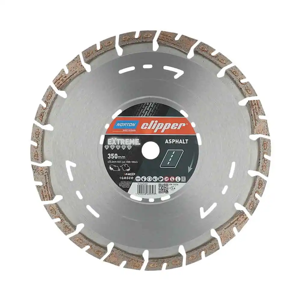 CLIPPER 350 x 25.4/15mm Segmented Diamond Blade for Concrete Cutting 70184694537