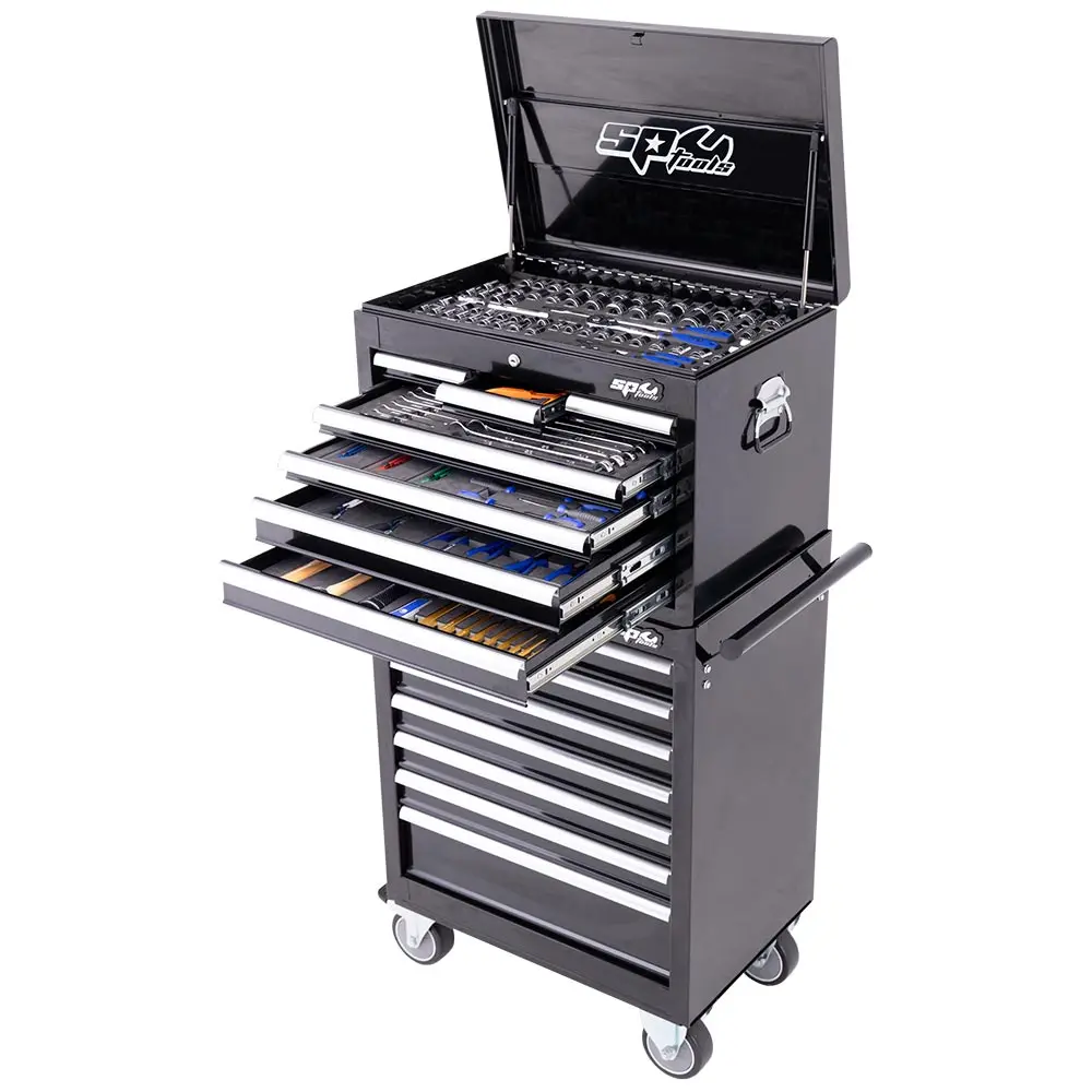 SP Tools 224 Piece Metric 15 Drawer Custom Series Extra EVA Tool Kit SP50104X