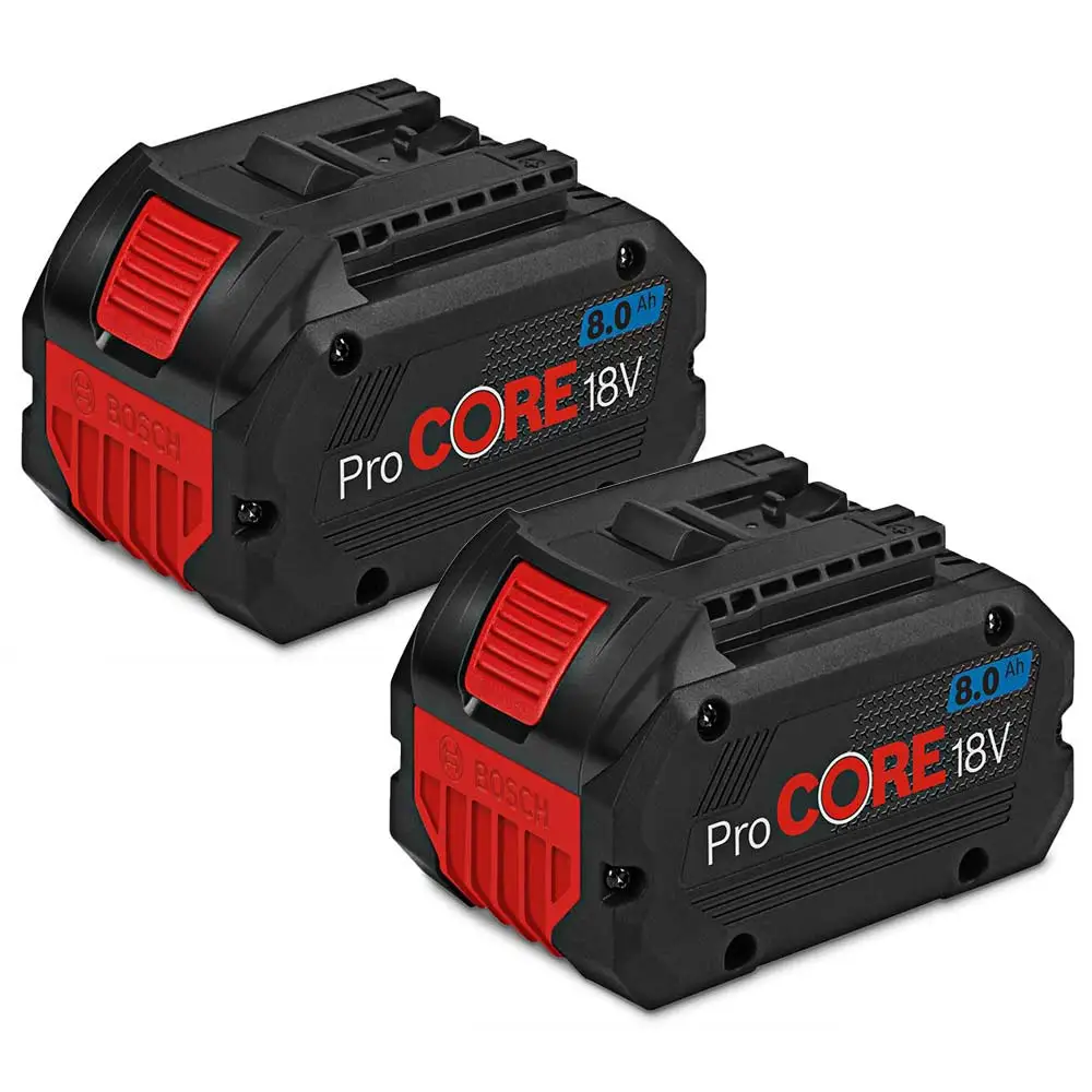 BOSCH PROCORE18V 2 x 8.0ah Battery Kit 0615990M2E