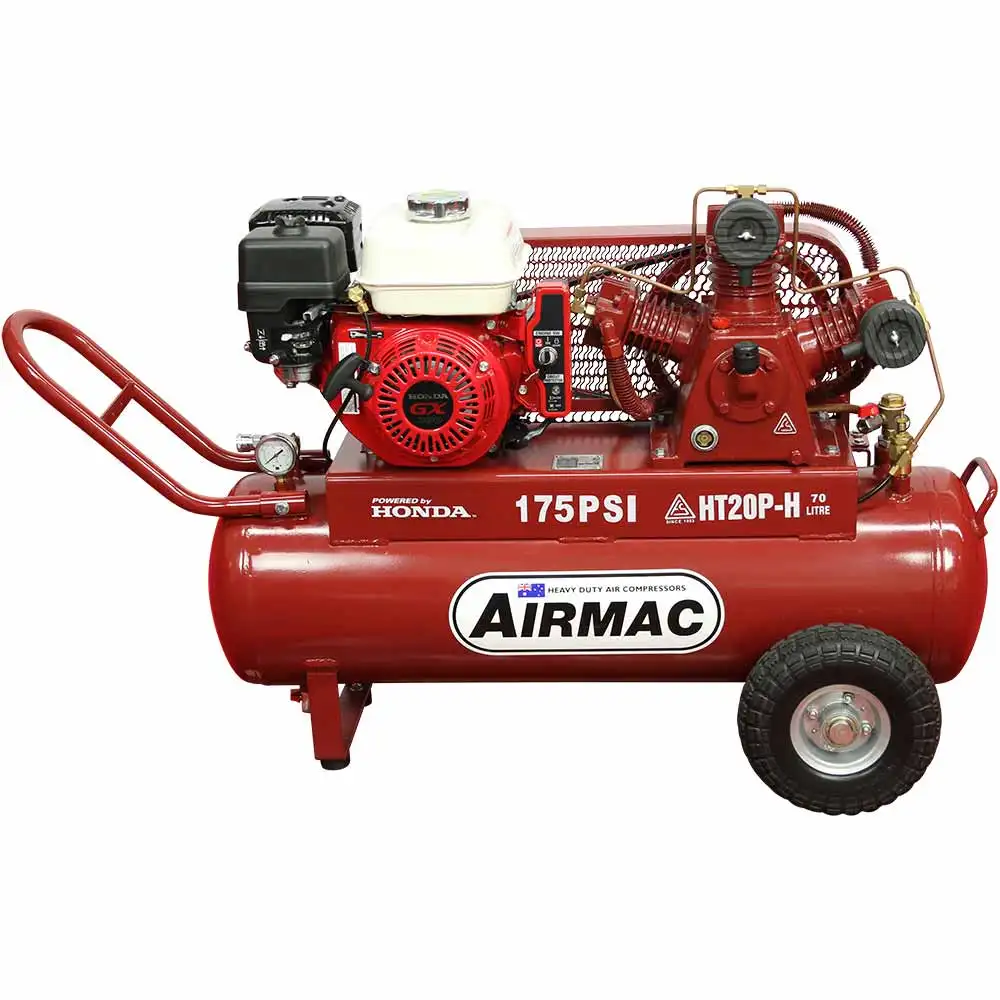 AIRMAC 6.5hp 70l 265 L/Min Honda Electric Start Air Compressor AM HT20P-H ES