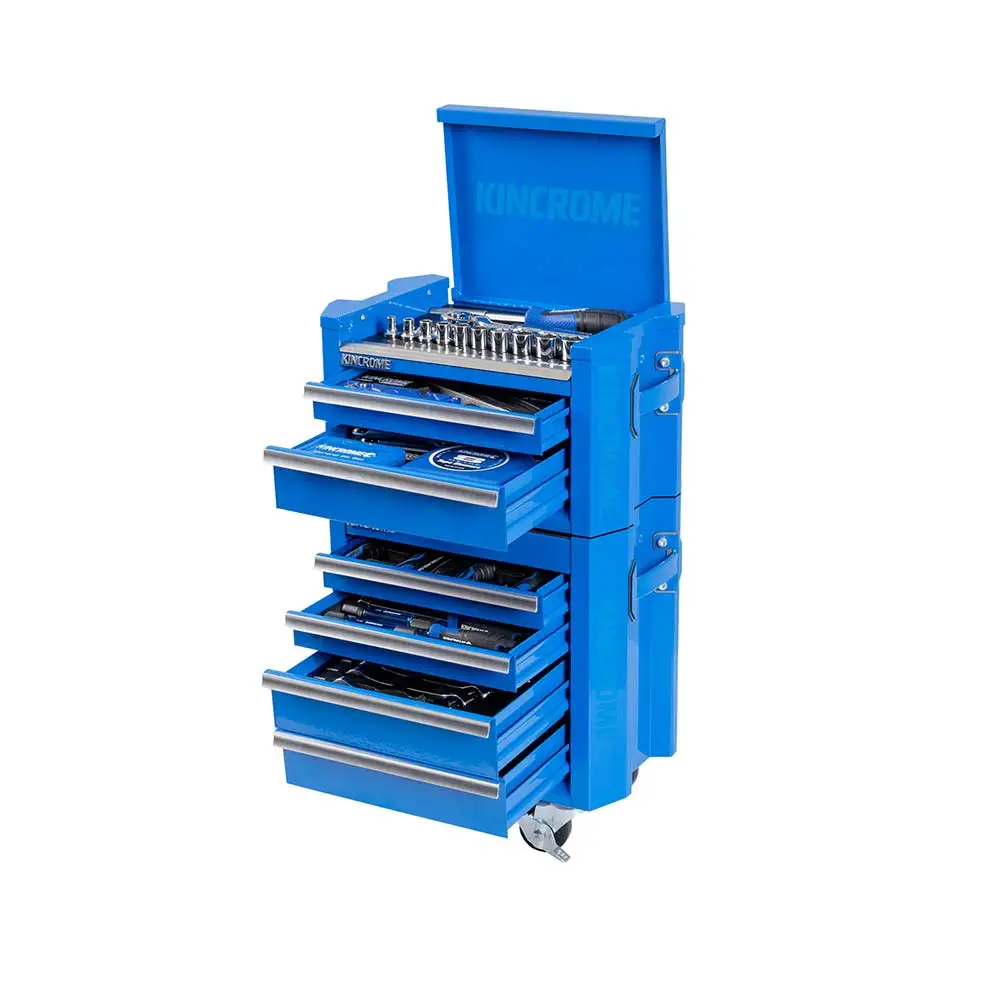 KINCROME 10" 6 Drawer Contour Mini Workshop Tool Kit Blue - 78 Piece K1940